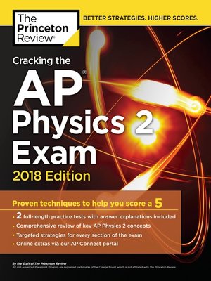cover image of Cracking the AP Physics 2 Exam, 2018 Edition